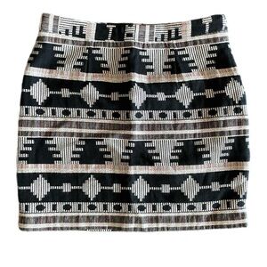 Esley Geometric Print Mini Skirt